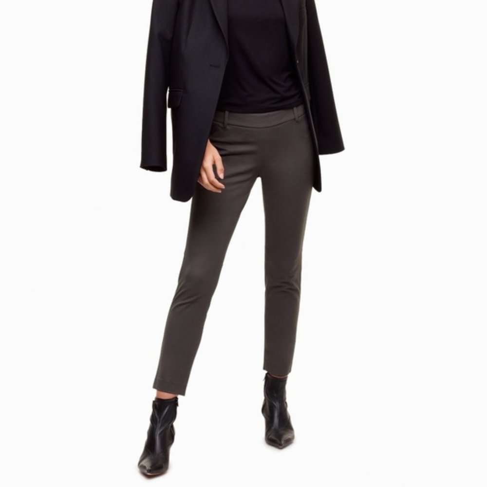 Babaton | Aritzia Elliot Cigarette Ankle Trouser Pants Grey 2